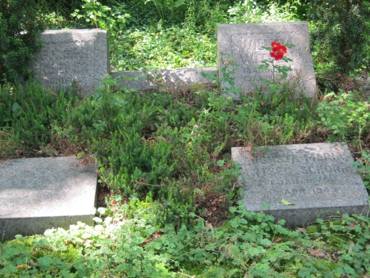 De grafsteen met de rode roos is van Willem Witsen, lid van de tachtigers. .<br />Foto: Joop Jansen © 