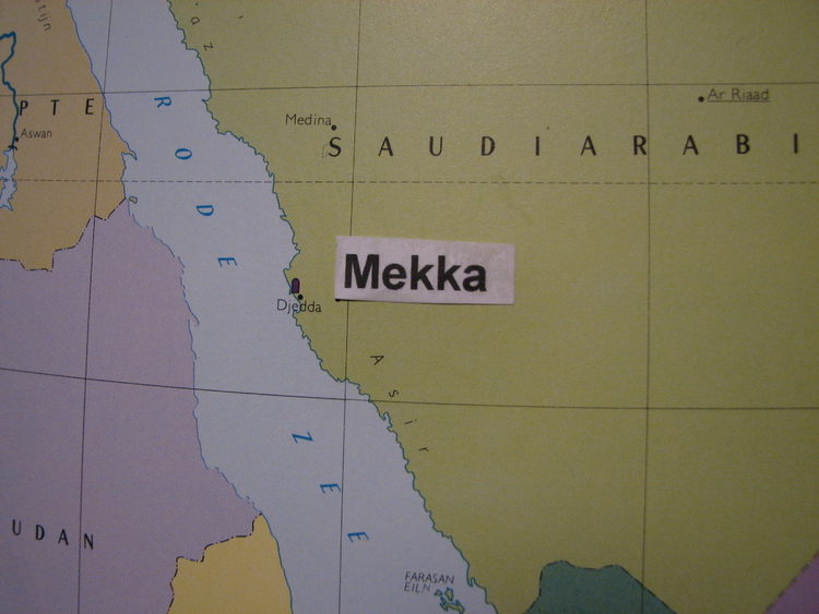 Waar ligt Mekka precies? Mekka, in Saudie Arabië 