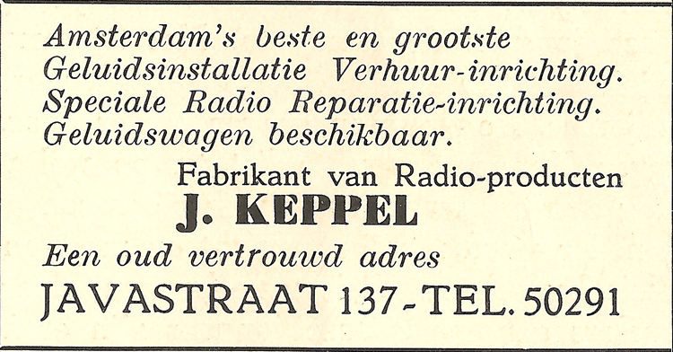 Javastraat 137 - 1946  