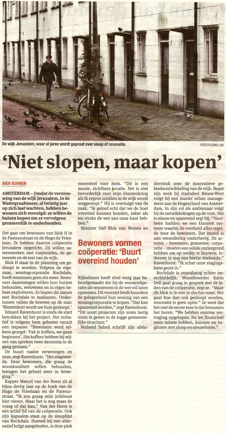 Jeruzalem 29 april 2015 Het Parool  