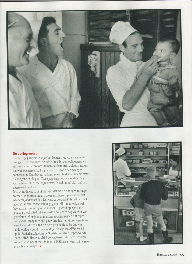 De familie Verdooner in de bakkerij. Deel twee van het artikel.<br />Bron: © Leonard Freed / Magnum Photos. Coll. Joods Historisch Museum 