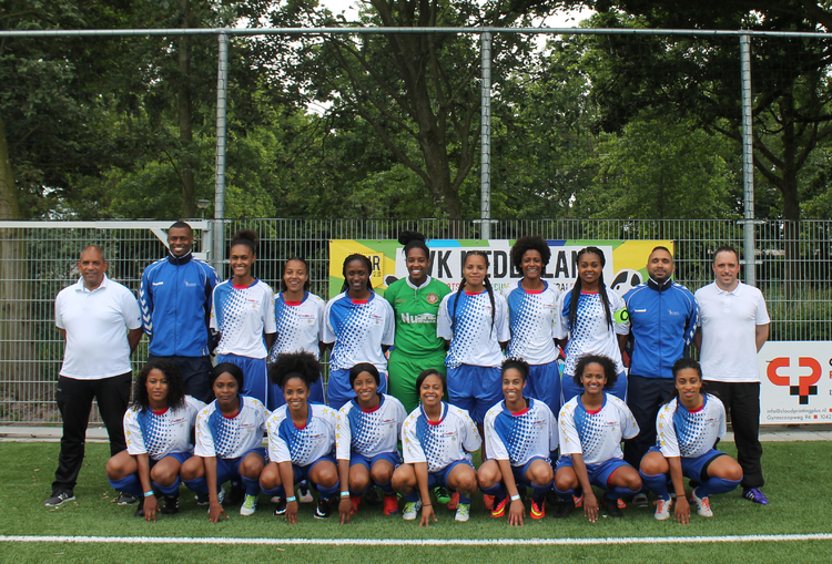 Het winnende damesteam uit Kaapverdië - 2016 .<br />Foto: Jo Haen 