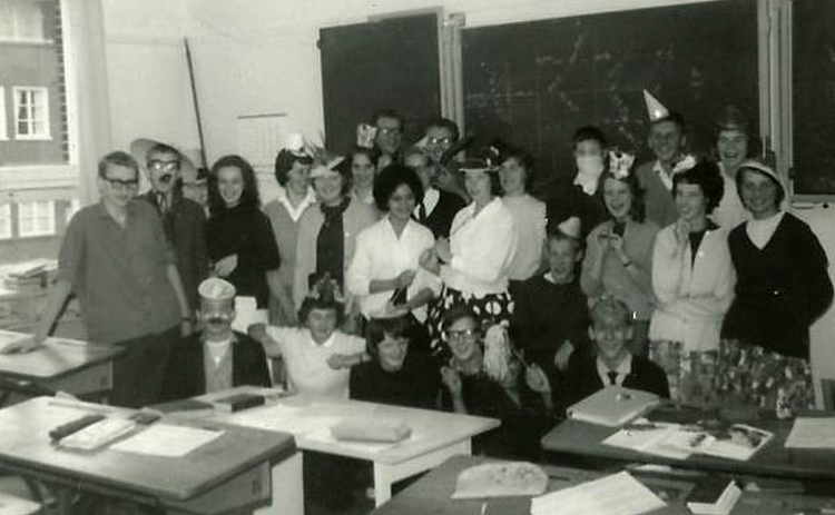 Laatste schooldag 1963 .<br />Foto: John Toxopeus 