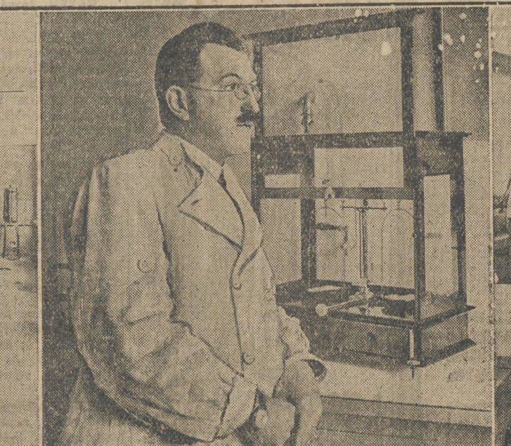 Prof. Laqueur. Deze afbeelding is afkomstig uit Het Algemeen handelsblad van 26 oktober 1923.<br /> Bron: Historische Kranten, KB. 