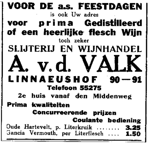 Linnaeushof 90-91 - 1937 .<br />Bron : Jan van Deudekom 