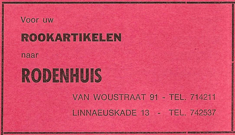 Linnaeuskade 13 - 1968  