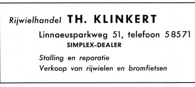 Linnaeusparkweg 51 - 1962 .<br />Bron: Jan van Deudekom 