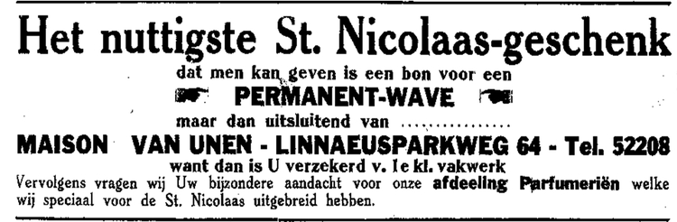 Linnaeusparkweg 64 - ± 1938 .<br />Bron: Jan van Deudekom 
