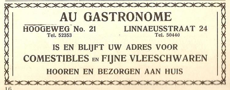 Linnaeusstraat 24 - 1931  