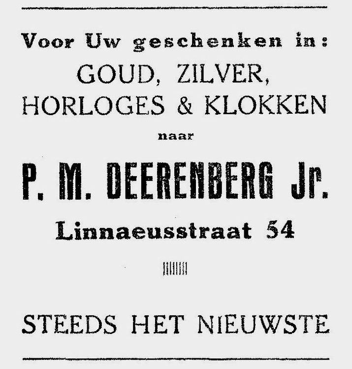 Linnaeusstraat 54 - 1935  