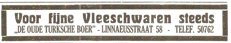 Linnaeusstraat 58 - 1929  