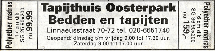 Linnaeusstraat 70-72 - 1999 .<br />Bron: De Echo 