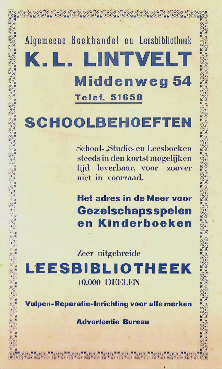 Middenweg 54 - 1939  