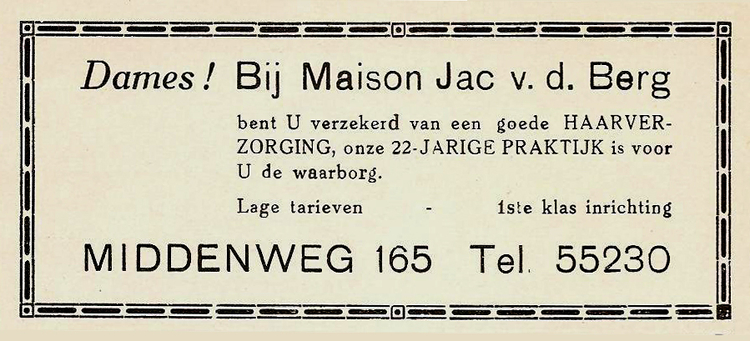 Middenweg 165 - 1939  