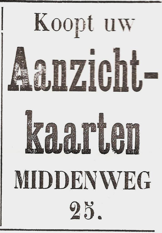 Middenweg 25  - 1913  