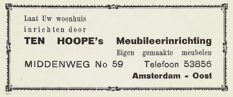 Middenweg 59 - 1939  