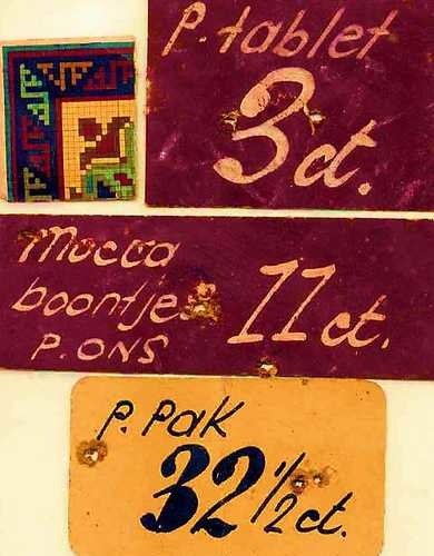 moccaboontjes * foto uit archief Rizzoli per pak 32 1/2 cent 