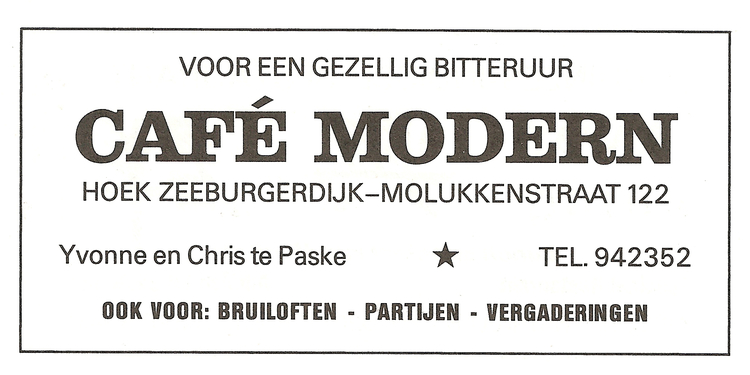 Molukkenstraat  / Zeeburgerdijk 122 - 1982  