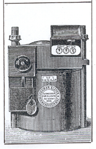  Een muntgasmeter (illustratie opgestuurd door Jan van Dalen - zie reactie onderaan dit verhaal) 