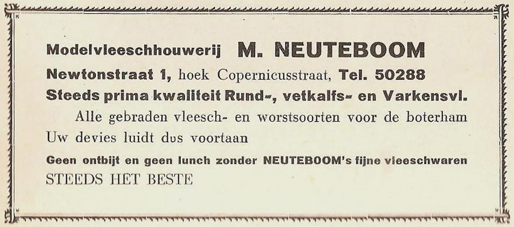Newtonstraat 01 - 1939  