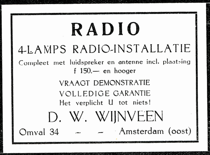 Omval 34 - 1927 .<br />Bron: Jan van Deudekom 