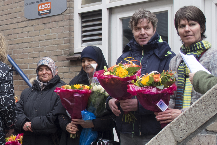 bloemen voor de internationale deelname 25 maart 2015 werd het tunneltje geopend door bestuursvoorzitter Ivar Manuel 