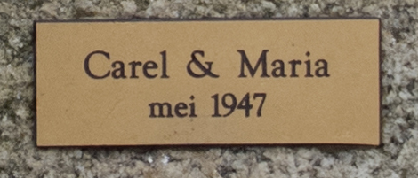 CAREL & MARIA in 1947, in mei op de brug nr. 190 