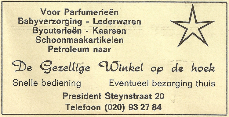 President Steynstraat 20 - 1977  