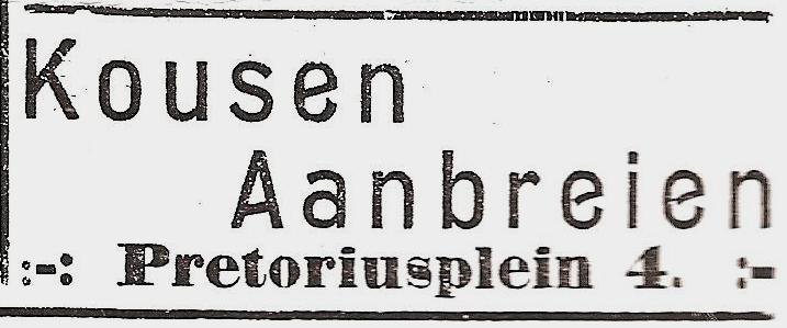 Pretoriusplein 4 - 1913  