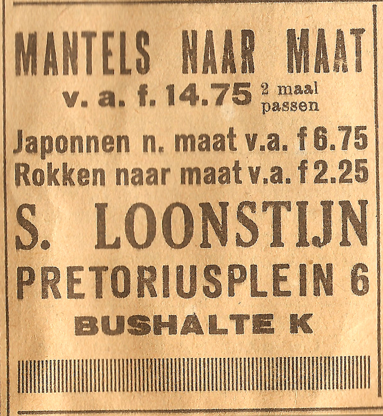 Pretoriusplein 06 - 1938  