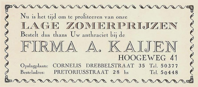 Pretoriusstraat 28 - 1939  