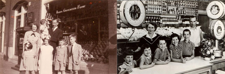 Pretoriusstraat 69 - 1951 en 1955  <p>.<br />
Foto: fam. Roose ©</p>
