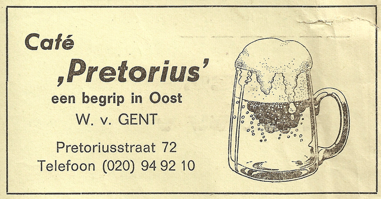 Pretoriusstraat 72 - 1977  