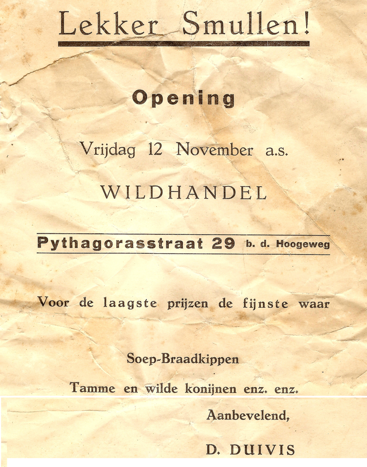 Pythagorasstraat 29 - 1938  