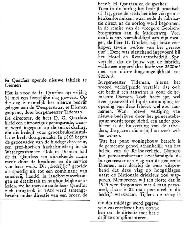 Quatfass 1963 .<br />Bron:: Diemer Courant 07-06-1963 