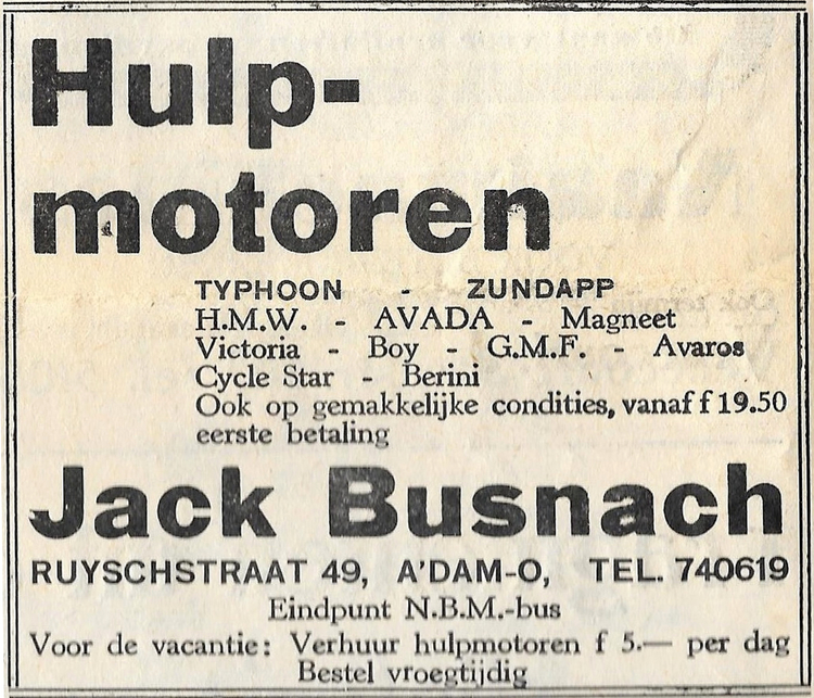 Ruyschstraat 49 - 1954 .<br />Bron: Diemerpost 