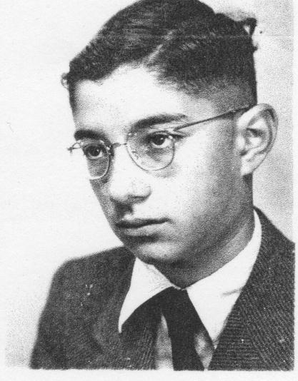 Mijn neef Salomon Soesan. Geboren op 25 juni 1929, ‘overleden’ op 7 mei 1945 in Bergen-Belsen. 