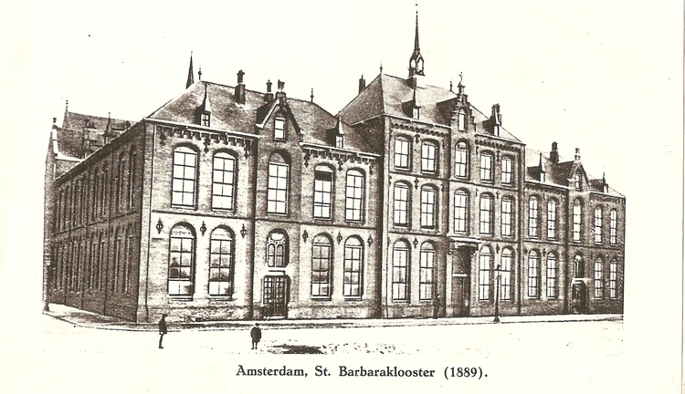 Sint Barbaraschool Eikenplein. .<br />Foto: 100 Jaar St. Barbaraschool 1889 - 1989. 