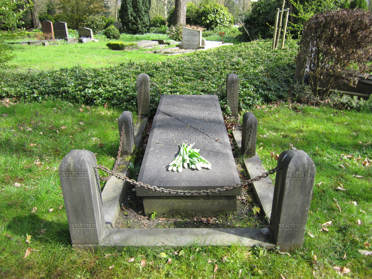 Het graf van burgemeester J.W. de Wit op de Nieuwe Oosterbegraafplaats. Hij overleed op 3 maart 1937 en werd op 6 maart begraven.  