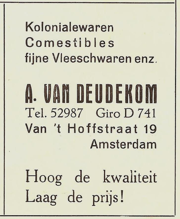 Van t Hofflaan 19 - 1938  
