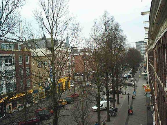 Verhuizing - uitzicht van ons huis op de Eerst van Swindenstraat.  