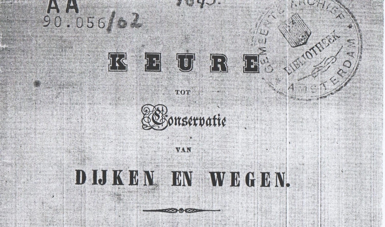 De keure! Aanhef van de Keure uit 1843. Er worden vechillende jaartallen genoemd, maar de vastlegging of bevestiging (bij KB) is van 31 dec. 1843. 