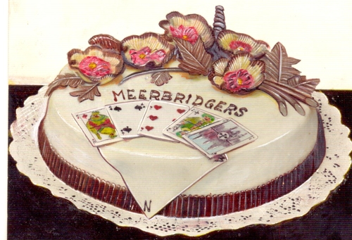  De taarten waren in die tijd echte kunstwerken. De taarten waren in die tijd echte kunstwerken, zoals deze voor Meerbridgers. 