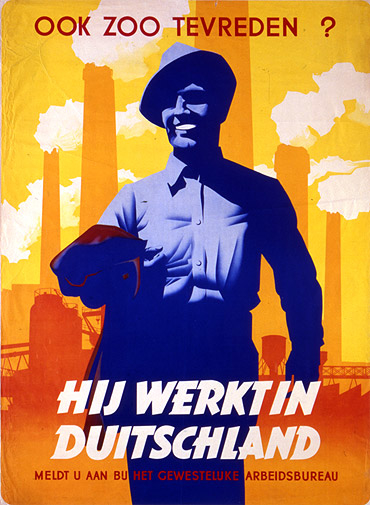 Niet zo tevreden. De arbeiders die in Duitsland gingen werken waren vaak niet tevreden. 500.000 Nederlandse mannen hebben in Duitsland gewerkt. Tienduizenden zijn clandestien (stiekem) teruggekeerd. Bron: Het Verzetsmuseum. <br /> 