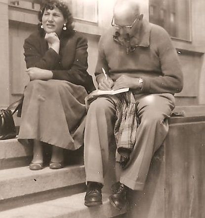 Annie en David in Parijs 1954  