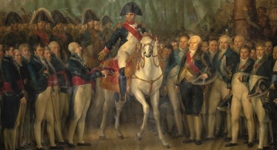  Schilderij van de intocht van Napoleon op 9 oktober 1811 in Amsterdam Oost.<br />Foto:  Amsterdam Museum 