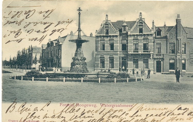 De oude fontein uit 1900.  