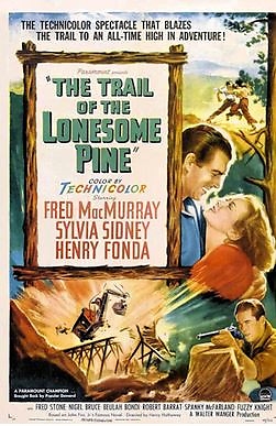 Filmposter van The Trail of the Lonesome Pine, in het Nederlands – De Ongeschreven Wet.  