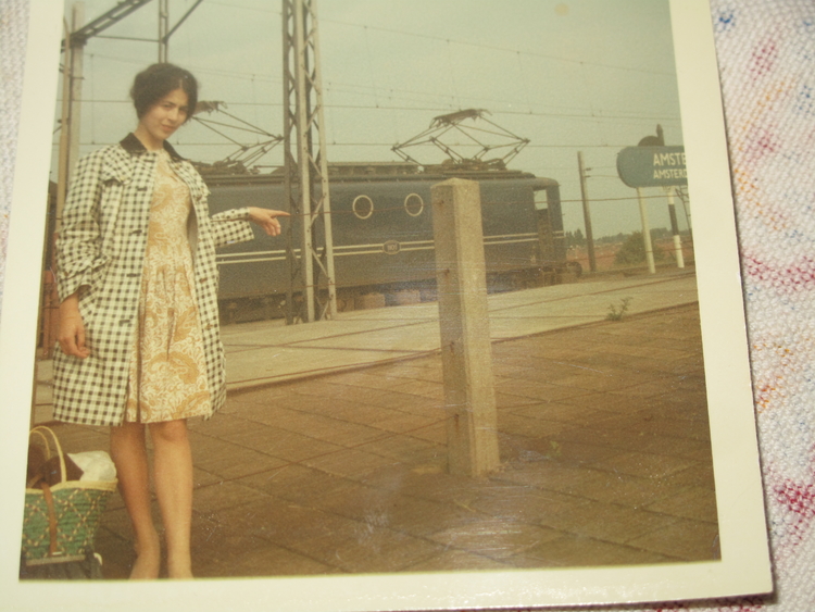 1966, op het Amstelstation, foto uit privé bezit  
