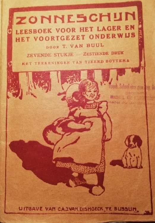 Oud boekje Zonneschijn van Henny Meijer (meisjesnaam Busker) eigen foto.  
